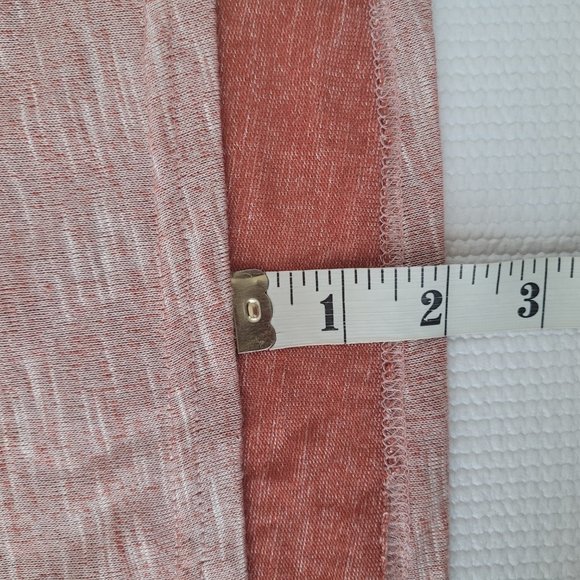 Very J Tunic Oversized Women's Medium Cowl Neck Pink Rust Women's Lagenlook - Picture 8 of 13